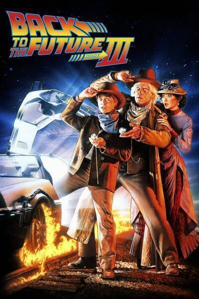 Back to the Future Part III Hindi Dubbed Movie Poster (1990)