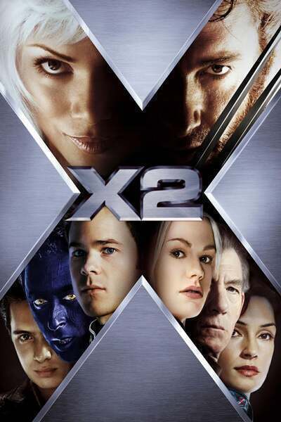 X2 Hindi Dubbed Movie Poster (2003)