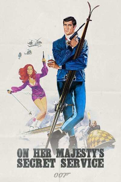 On Her Majesty's Secret Service Hindi Dubbed Movie Poster (1969)