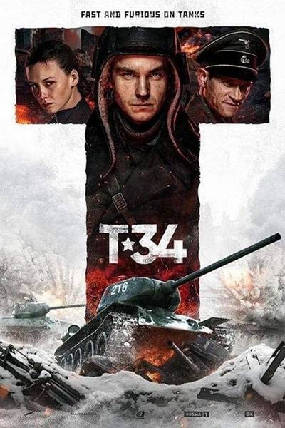 T-34 Hindi Dubbed Movie Poster (2018)