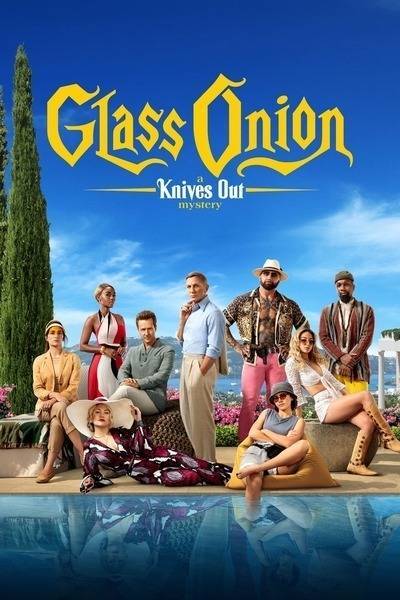 Glass Onion: A Knives Out Mystery Hindi Dubbed Movie Poster (2022)