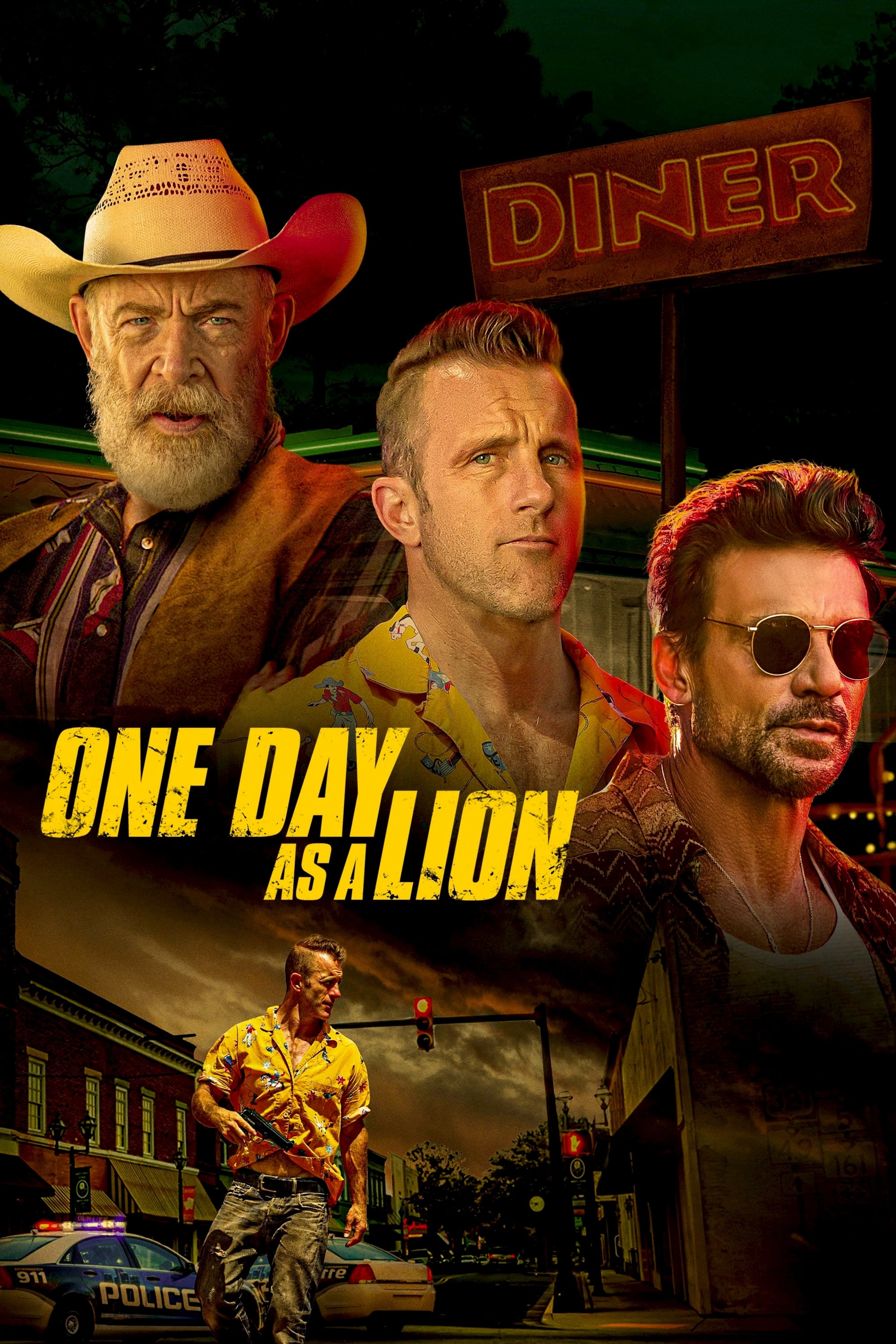 One Day as a Lion Hindi Dubbed Movie Poster (2023)