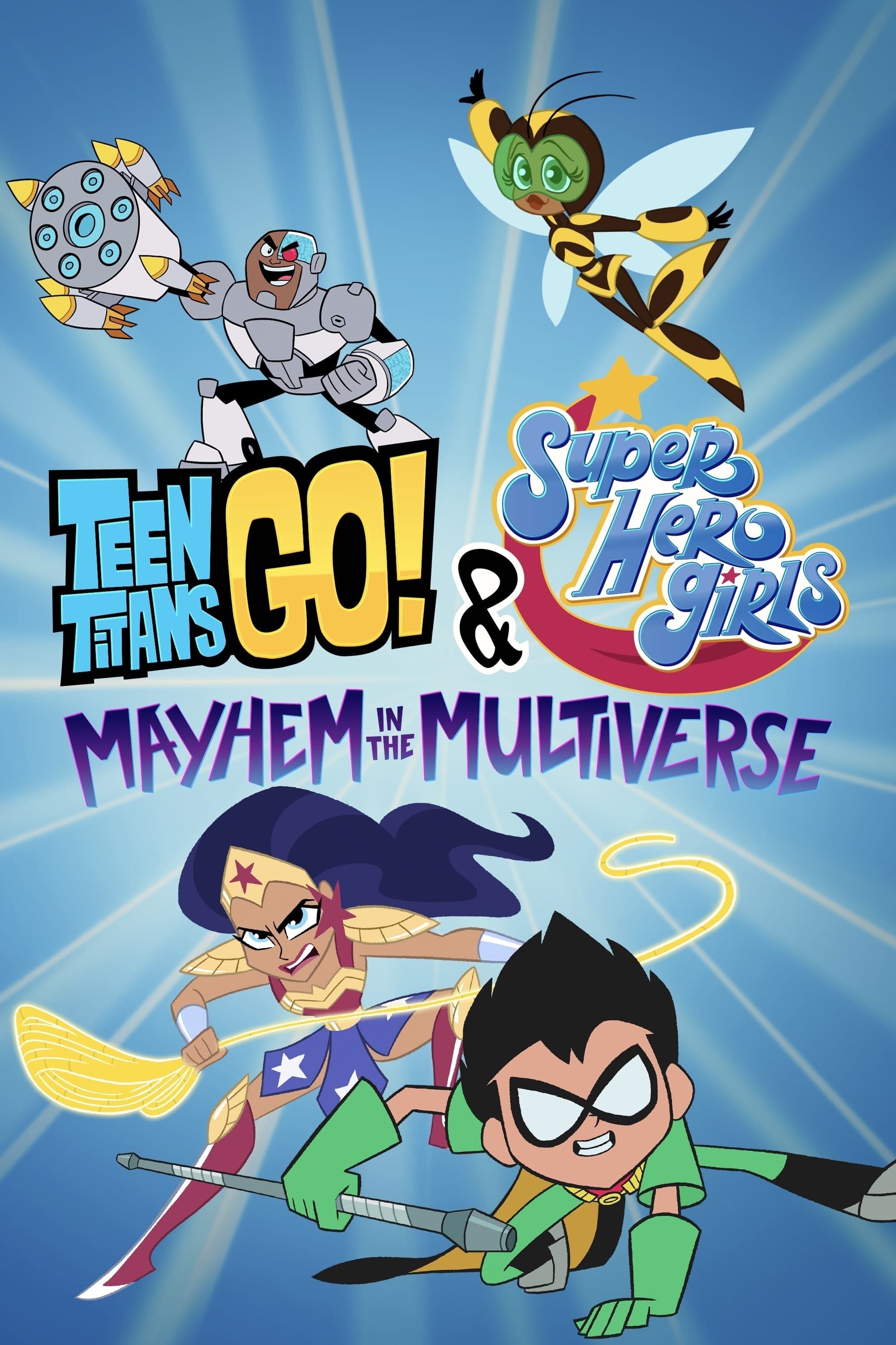 Teen Titans Go! & DC Super Hero Girls: Mayhem in the Multiverse Hindi Dubbed Movie Poster (2022)