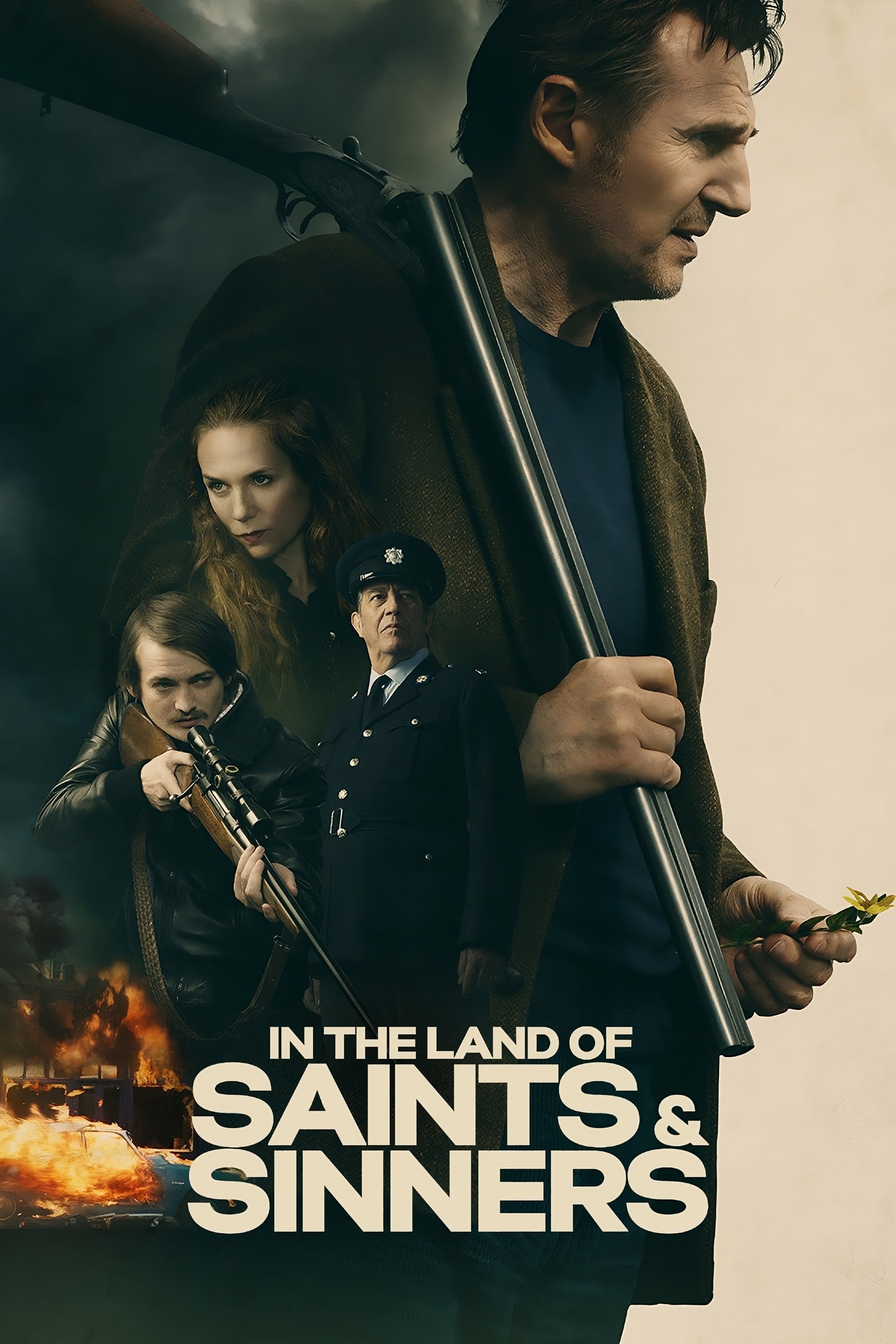 In the Land of Saints and Sinners Hindi Dubbed Movie Poster (2023)