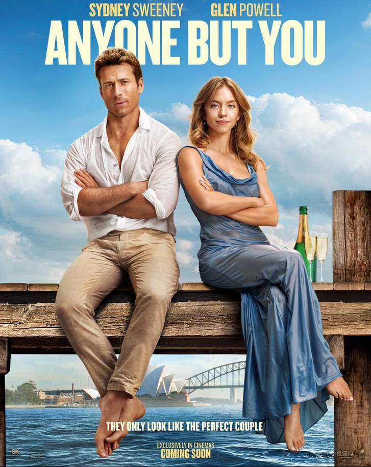 Anyone But You Hindi Dubbed Movie Poster (2023)
