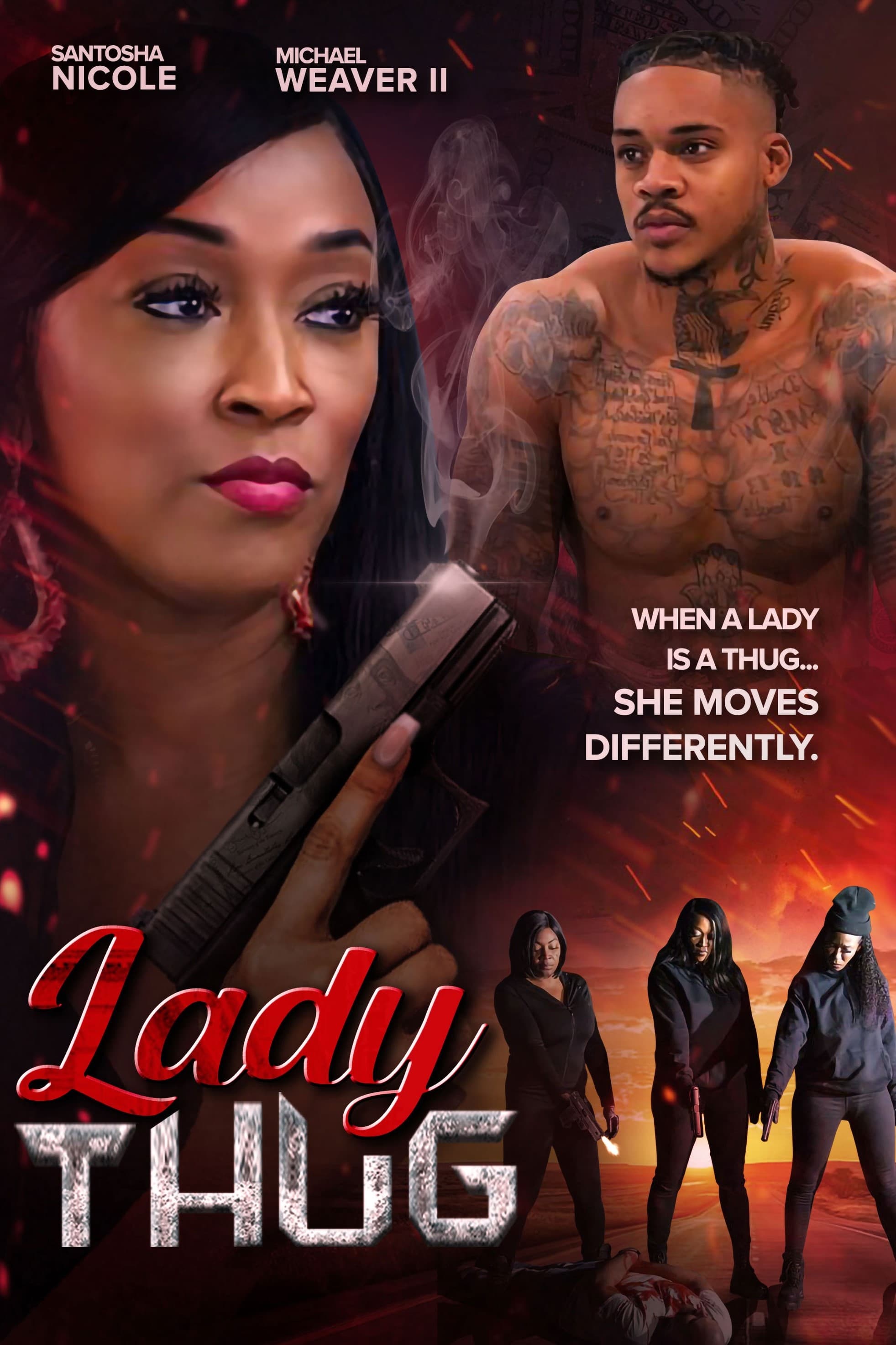 Lady Thug Hindi Dubbed Movie Poster (2024)