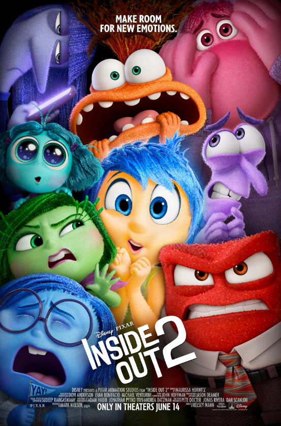 Inside Out 2 Hindi Dubbed Movie Poster (2024)