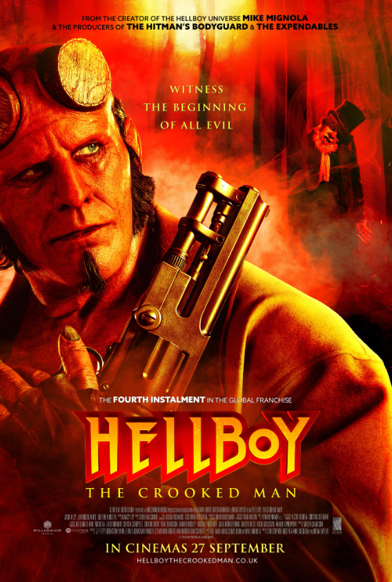 Hellboy: The Crooked Man Hindi Dubbed Movie Poster (2024)