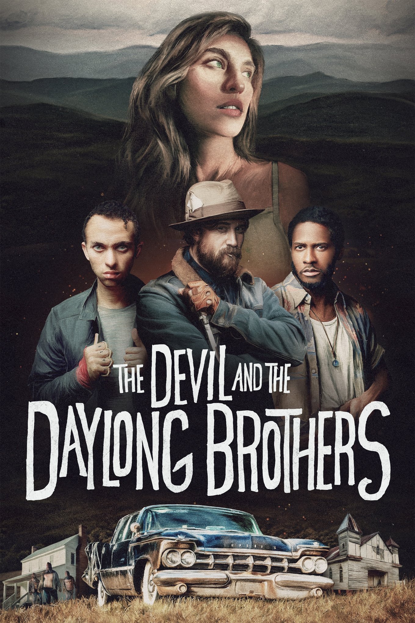 The Devil and the Daylong Brothers Hindi Dubbed Movie Poster (2025)