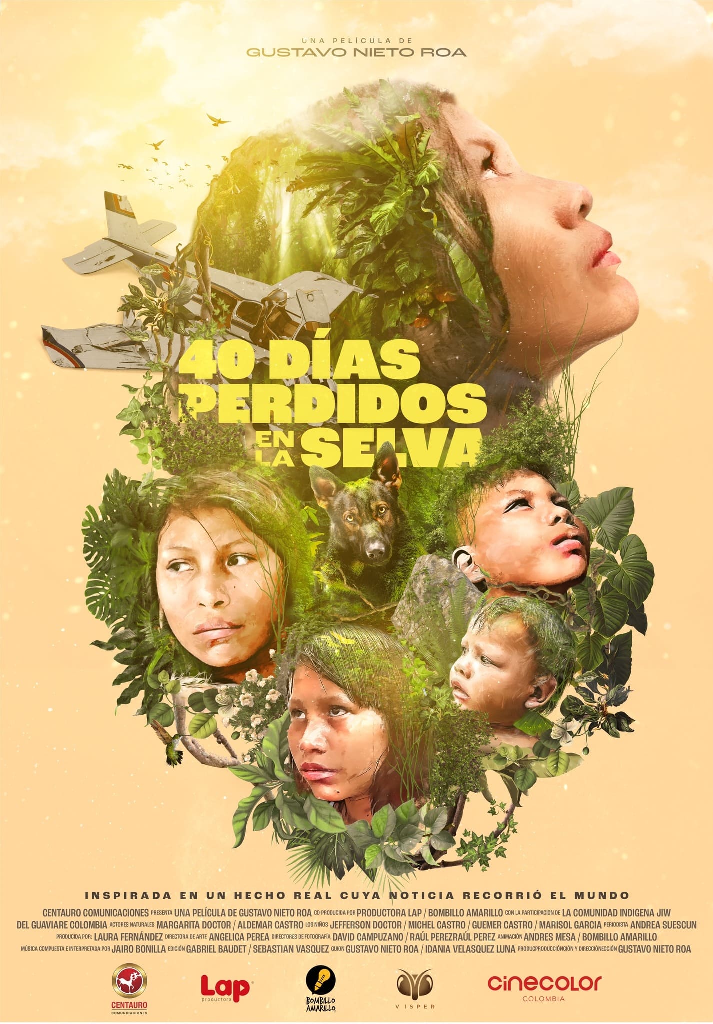40 días perdidos en la selva Hindi Dubbed Movie Poster (2024)