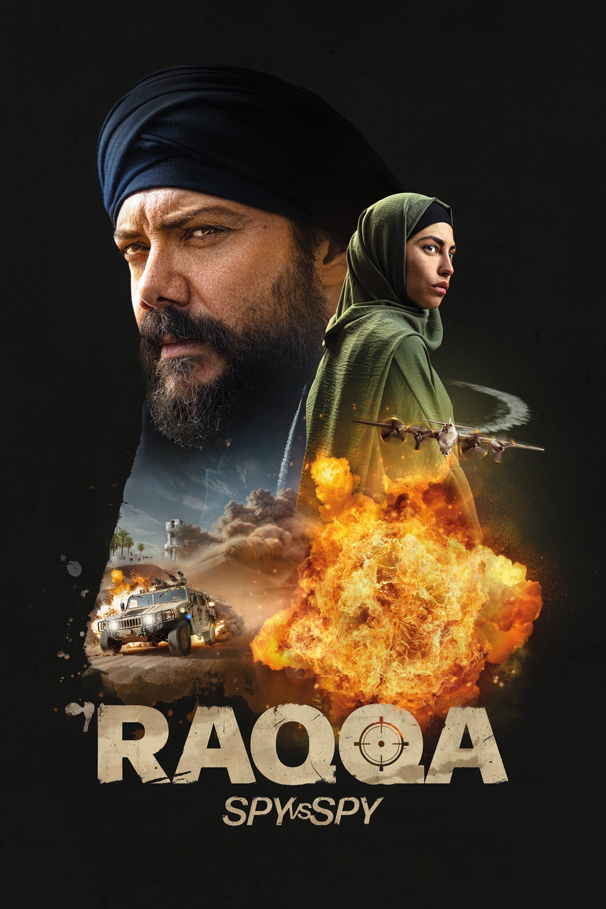 Raqqa: Spy vs. Spy Hindi Dubbed Movie Poster (2024)