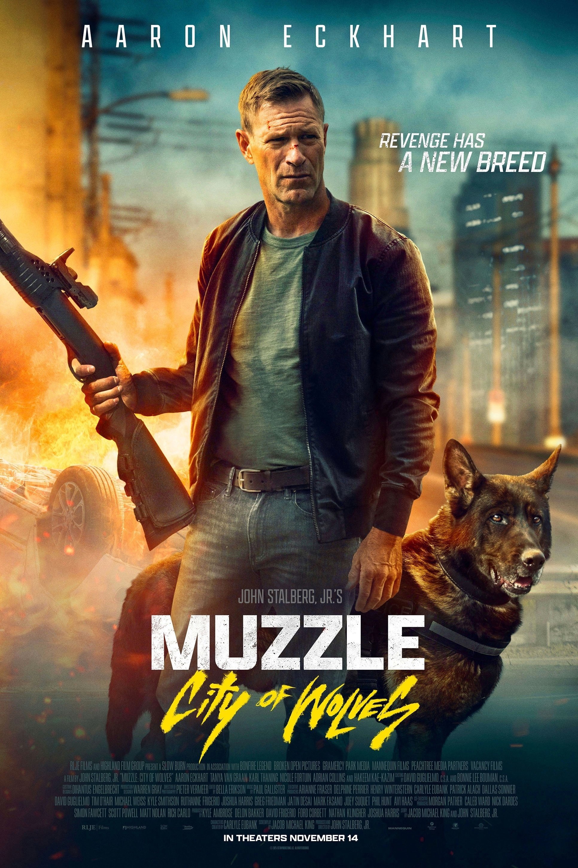 Muzzle: City of Wolves Hindi Dubbed Movie Poster (2025)