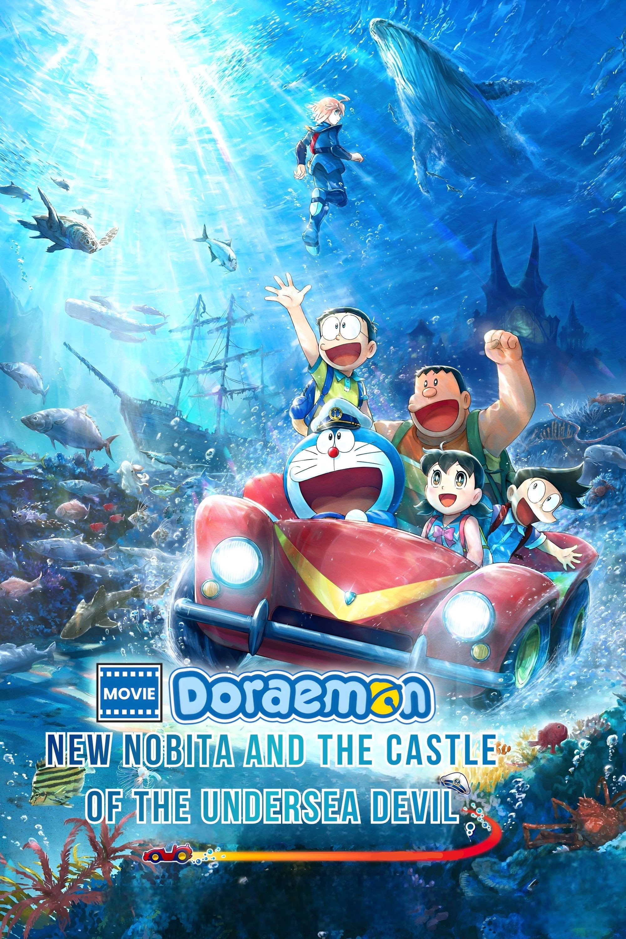 Doraemon the Movie: New Nobita and the Castle of the Undersea Devil Hindi Dubbed Movie Poster (2026)